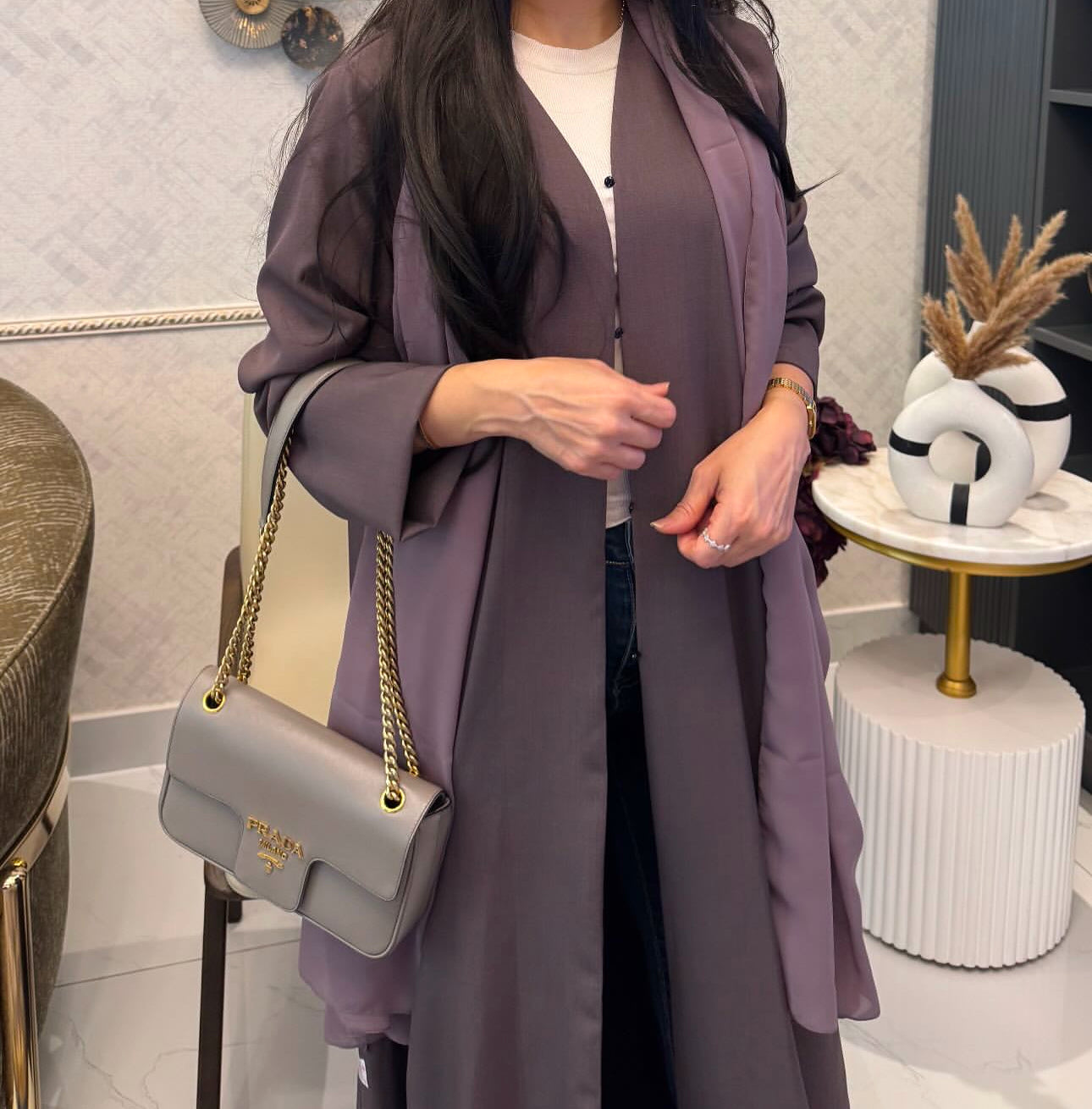Blended Linen Abaya