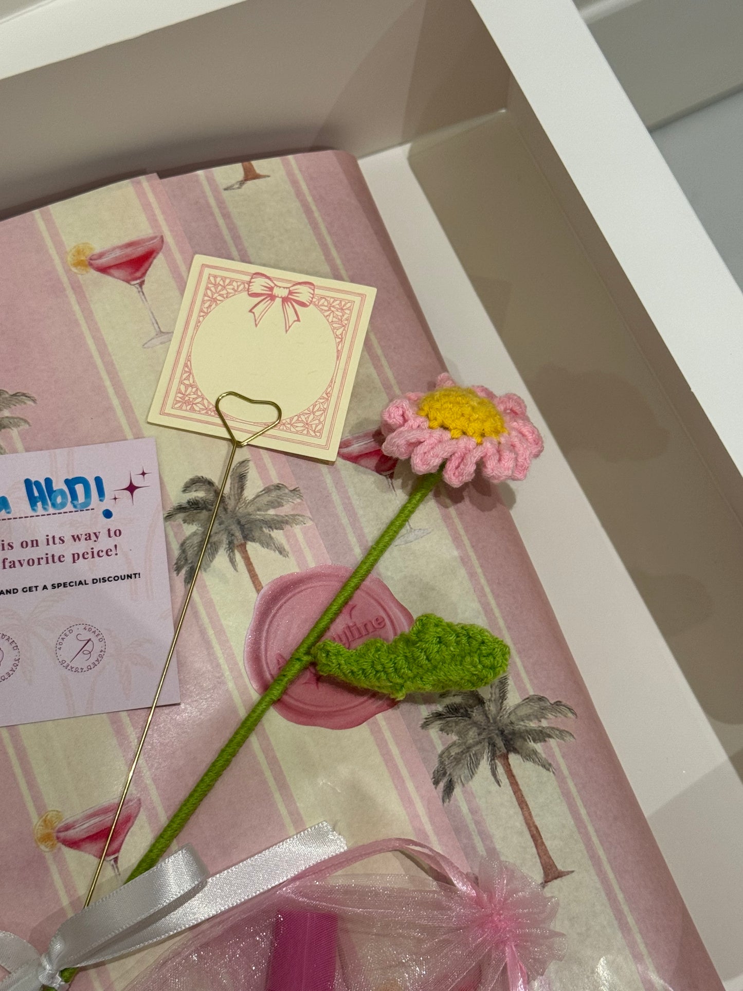 Note and Flower bundle