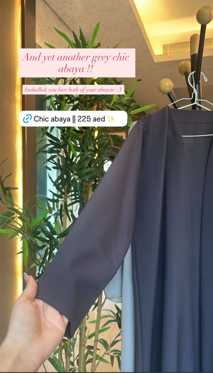 Chic abaya  (crepe material)
