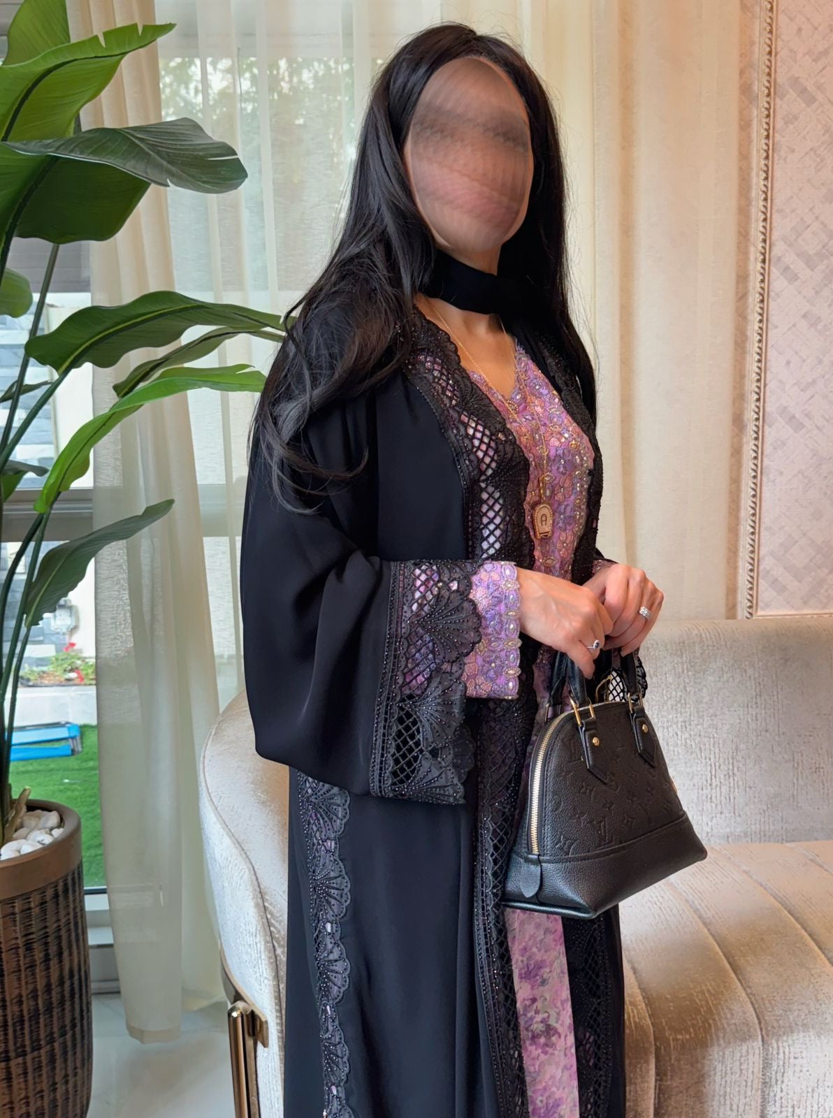 The Seashell Lace Abaya