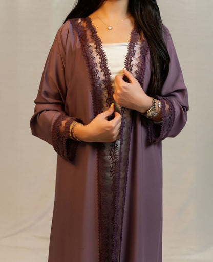 The Orchid Lace Abaya
