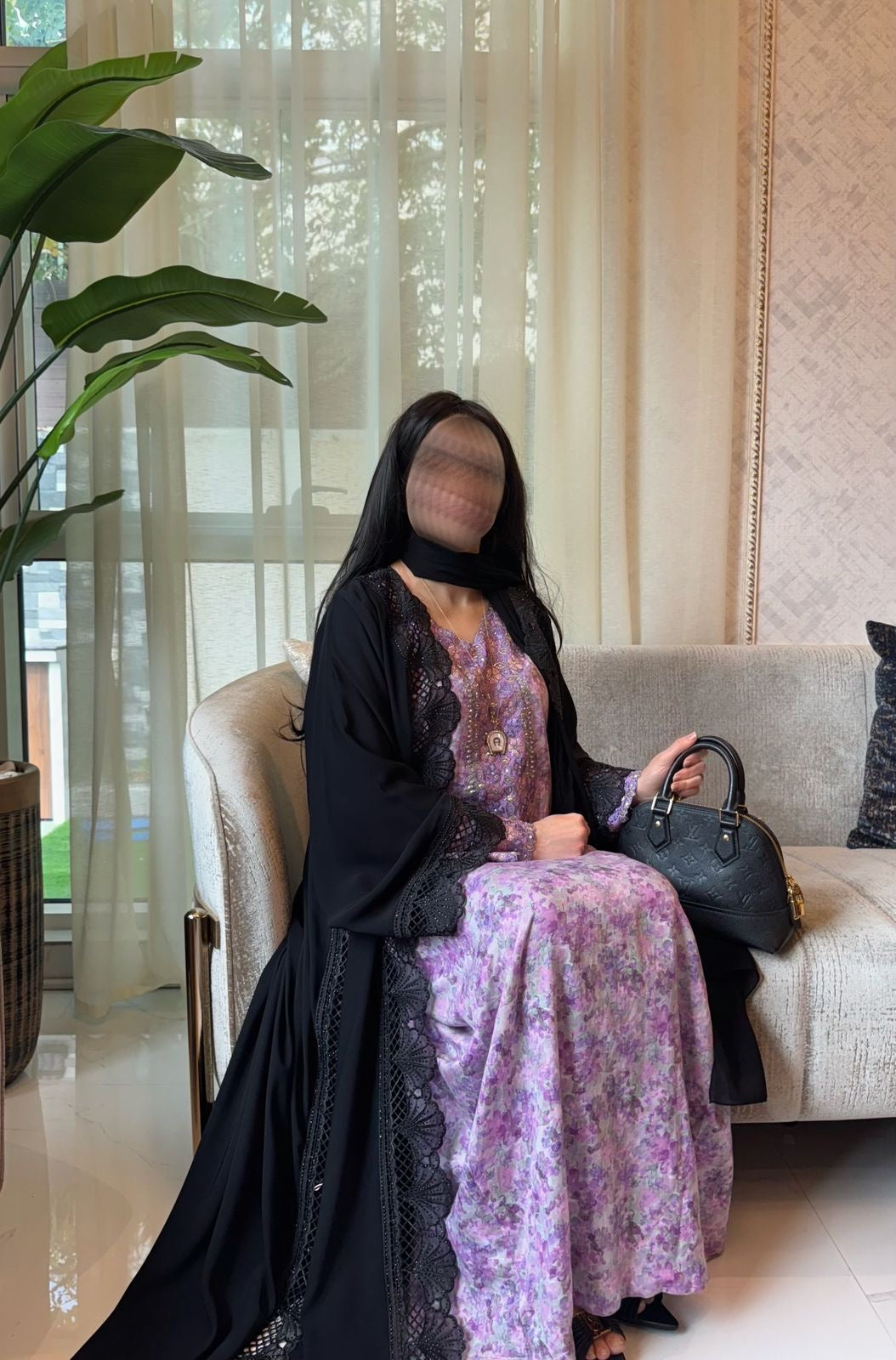 The Seashell Lace Abaya