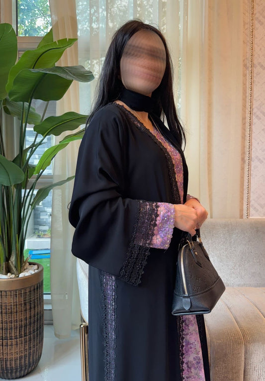 The Panel Lace Abaya