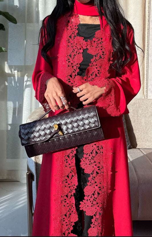 The Grand Floral abaya