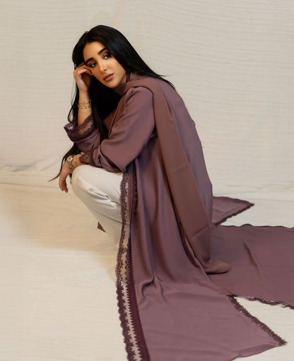 The Orchid Lace Abaya