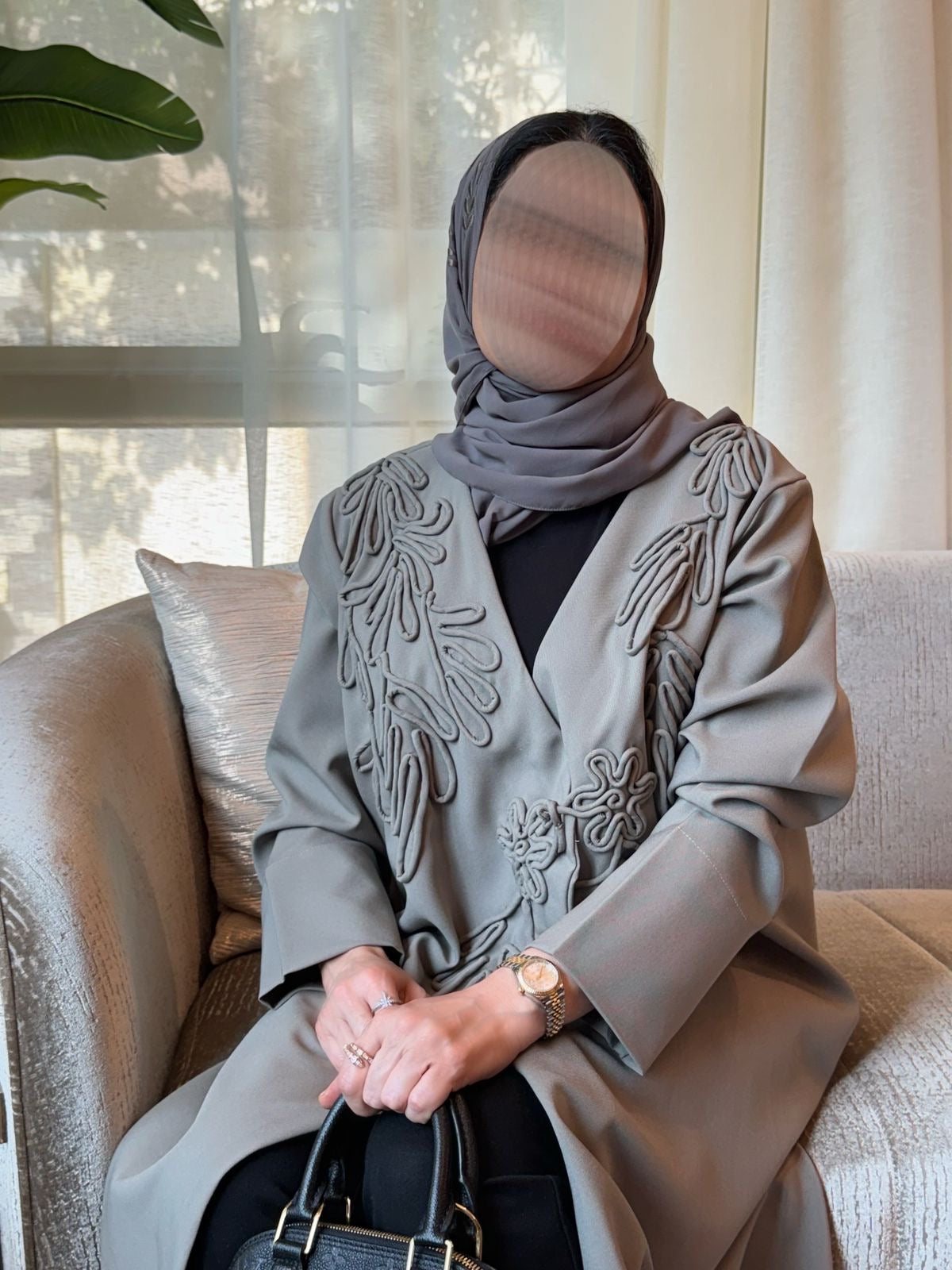 Sculpted Grace Abaya