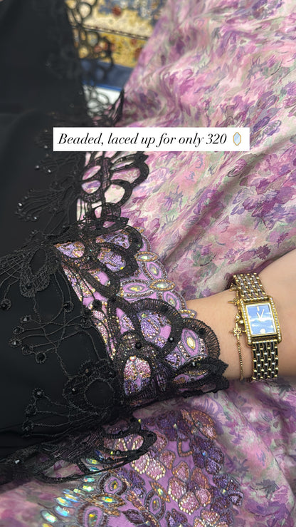 Flower mkhawar lace