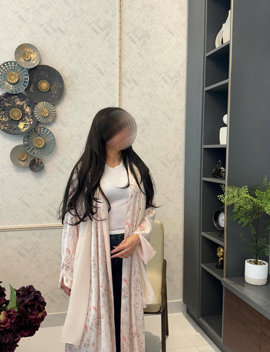 Flora crème abaya