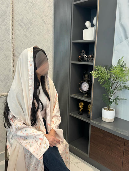 Flora crème abaya